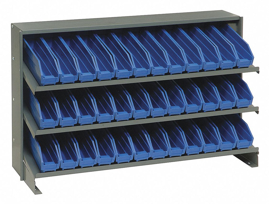 E1539 Bench Pick Rack 12x21x36in Blue