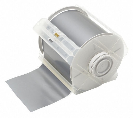 ContinuousLabelStock Gray Gloss 4inW