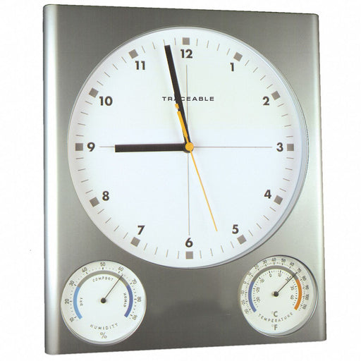 Clock Analog Hygrometer -34 to 116 F