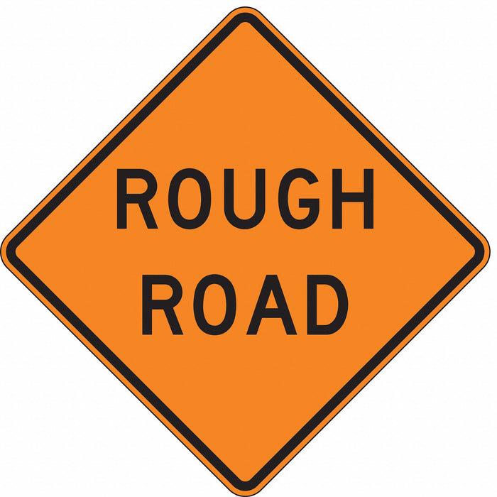 Traffic Sign 30 in x 30 in Orange