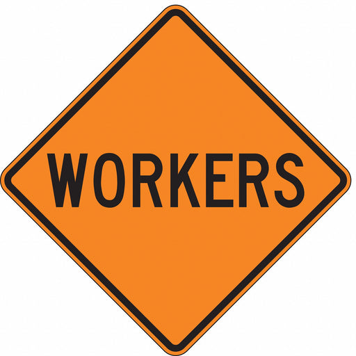 Traffic Sign 30 in x 30 in Orange