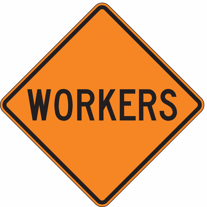 Traffic Sign 30 in x 30 in Orange