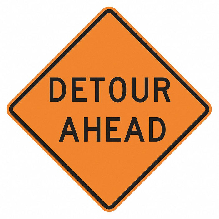 Detour Ahead Traffic Sign 30 x 30 
