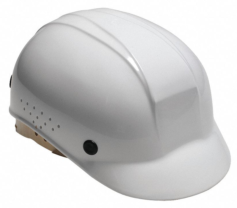 E3813 Bump Cap Front Brim Pinlock White