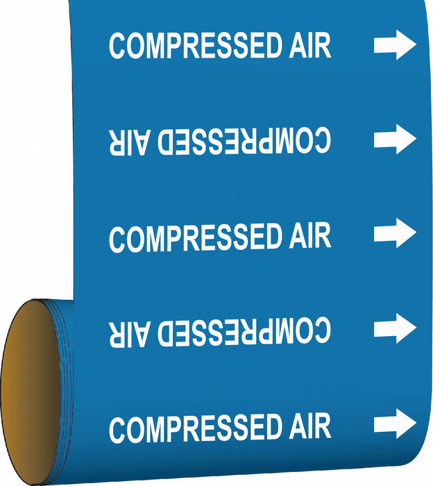 Pipe Mrkr Comprssed Air 8in H 8in W