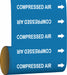 Pipe Mrkr Comprssed Air 8in H 8in W