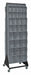 Mbl Dbl Sd Tp-Ot Bin Rack PwdrCtd 75 in