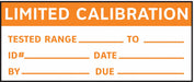 CalibrationLabel Orange/White PK350