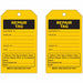 Tag Black/Yellow 7inH 4inW PK10