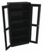 Storage Cabinet 78 x36 x18 Black 4Shlv