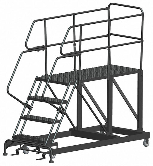 Roll Work Platform Steel Single 40 In.H