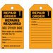 Tag Black/Orange 5-3/4inH 3inW PK10