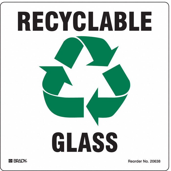 Recycle Label 5 in x 5 in Vinyl PK5