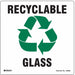 Recycle Label 5 in x 5 in Vinyl PK5