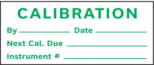 CalibrationLabel Green/White PK350