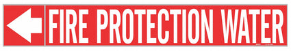 Pipe Marker Fire Protection Water