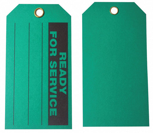 Tag Green Cardstock 5-3/4inH 3inW PK100
