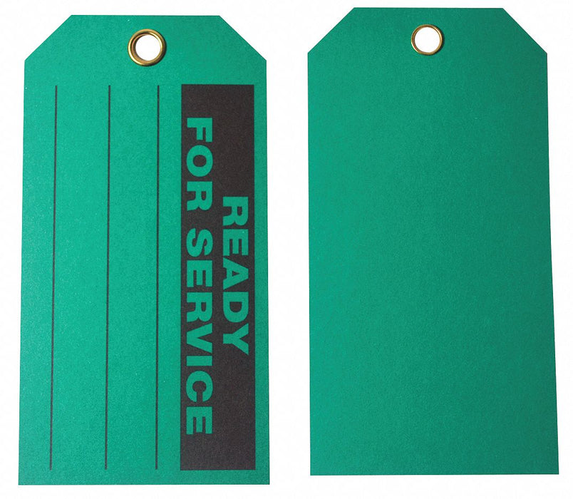 Tag Green Cardstock 5-3/4inH 3inW PK100