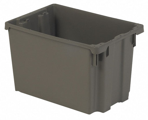 Stk and Nest Ctr Gray Solid Polyethylene