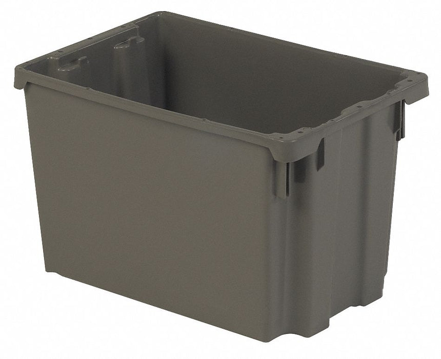 Stk and Nest Ctr Gray Solid Polyethylene
