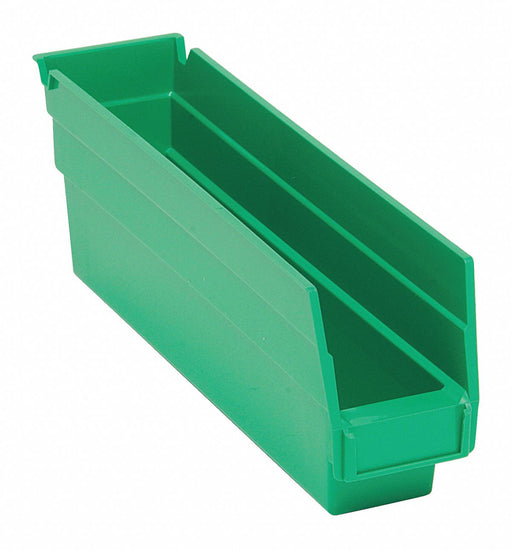 F0612 ShelfBin 11.625inL 2.75inW Plastic