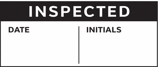 InspectionLabel Black/White PK350