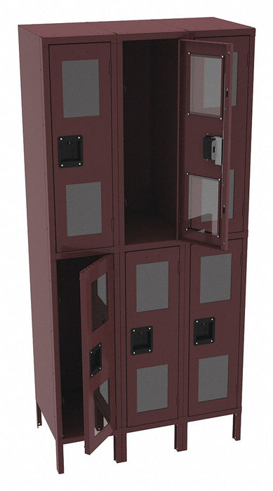 Wrdrb Lckr 2x3Lckr Wine 78 x36 x18 Assm
