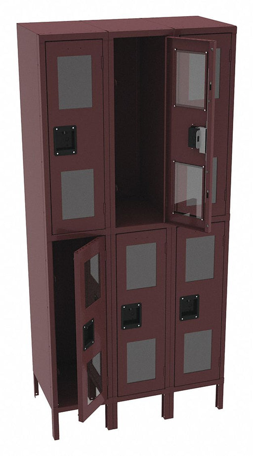 Wrdrb Lckr 2x3Lckr Wine 78 x36 x18 Assm