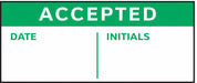 InspectionLabel Green/White PK350