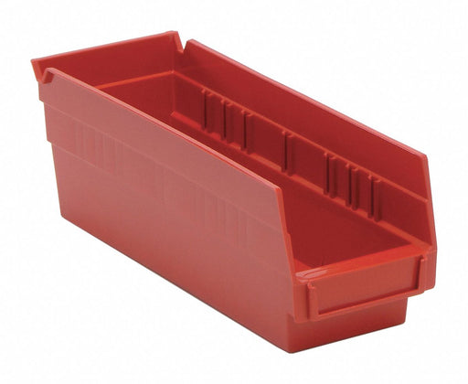 F0613 ShelfBin 11.625inL 4.125inW Plastic