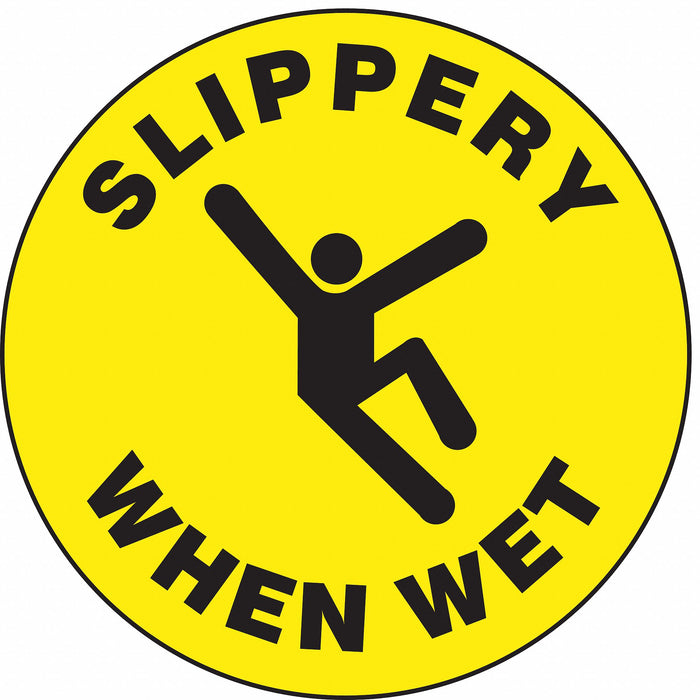 Slip-Gard Round Floor Sign 17 X17 