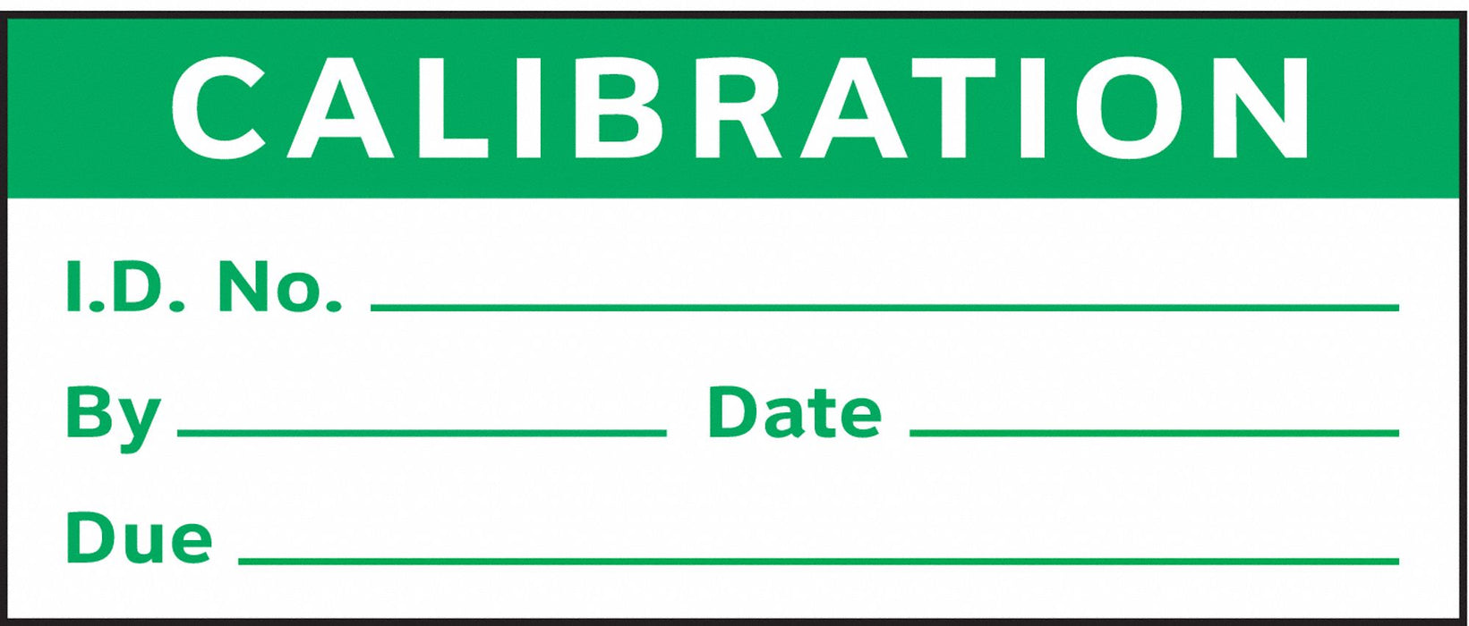 CalibrationLabel Green/White PK350