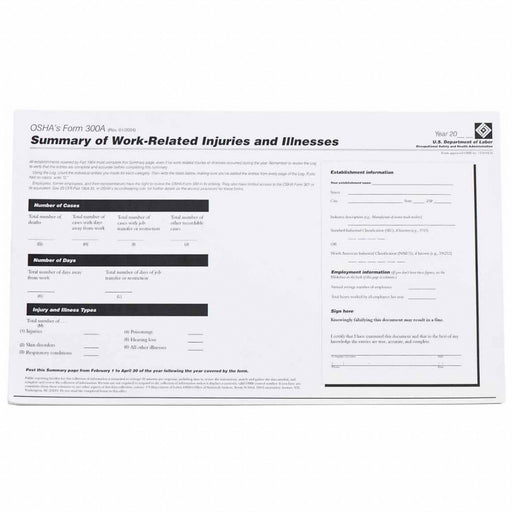 OSHA Forms English PK25