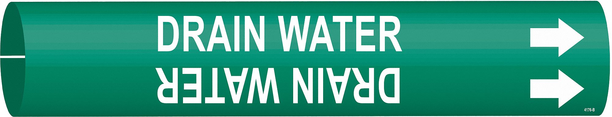 Pipe Marker Drain Water 7/8in H 7/8in W