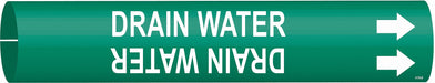Pipe Marker Drain Water 7/8in H 7/8in W
