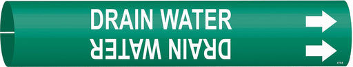 Pipe Marker Drain Water 7/8in H 7/8in W