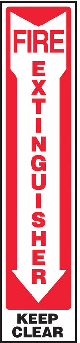 Fire Extinguisher Sign 18X4 ENG SURF