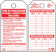 Tag Red White Plastic 5-3/4inH 3inW PK10