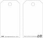 Tag White Plastic 5-3/4inH 3inW PK10