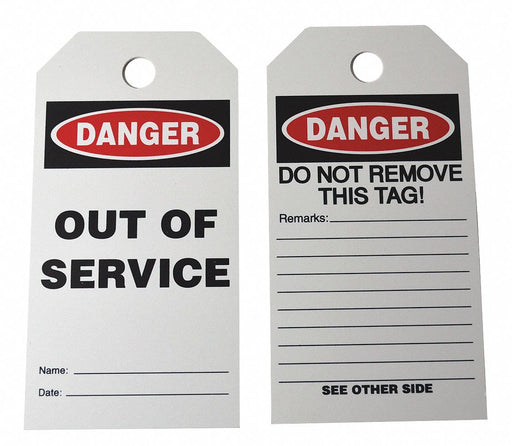Tag White Cardstock 3inH 5-3/4inW PK10