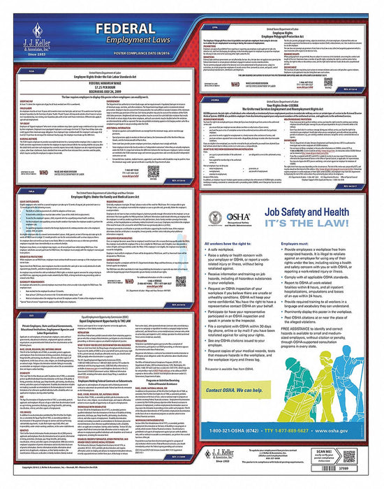 Labor Law Poster Federal Labor Law