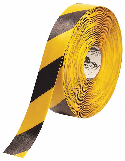 K3721 Floor Tape Black/Yellow 2 inx100 ft Roll