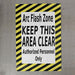 Floor Arc Flash Zone Sign 24x36in