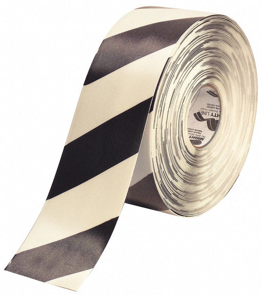 Floor Tape Black/White 4 inx100 ft Roll