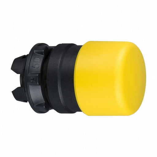 H6951 Mushroom Head Push Button Yellow 22mm