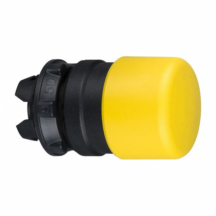 H6951 Mushroom Head Push Button Yellow 22mm