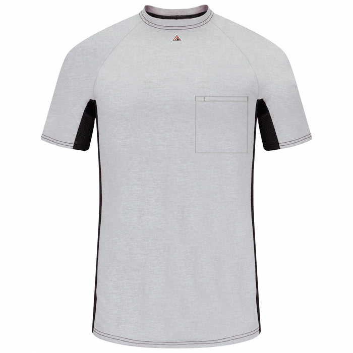 Men's FR Short Sleeve Base Layer with Concealed Chest Pocket