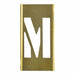 Individual Stencil Letter Brass