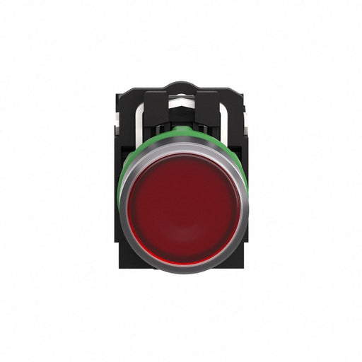 Flush Push Button Red LED 22mm