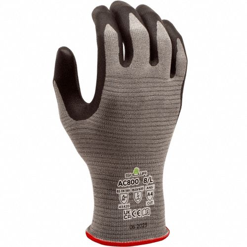 Knit Gloves Gray 7.6 in XL PR